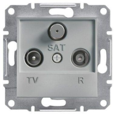 SCHNEIDER EPH3500261 ASFORA TV / R / SAT socket, through, 4 dB, aluminum