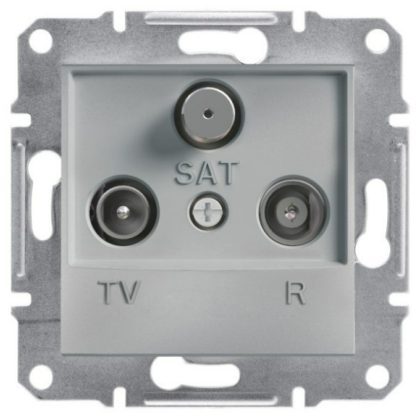   SCHNEIDER EPH3500261 ASFORA TV / R / SAT socket, through, 4 dB, aluminum