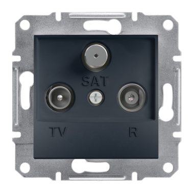 SCHNEIDER EPH3500271 ASFORA TV / R / SAT socket, through, 4 dB, anthracite