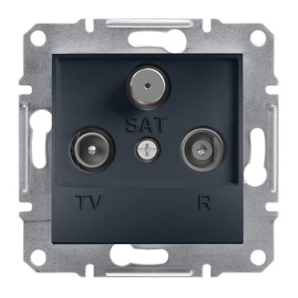   SCHNEIDER EPH3500271 ASFORA TV / R / SAT socket, through, 4 dB, anthracite