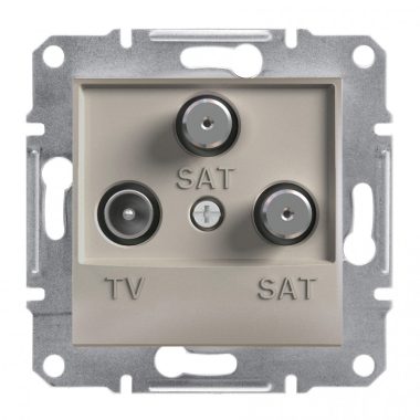 SCHNEIDER EPH3600169 ASFORA TV/SAT/SAT aljzat, végzáró, 1 dB, bronz