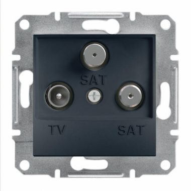 SCHNEIDER EPH3600171 ASFORA TV / SAT / SAT socket, terminal block, 1 dB, anthracite