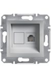 SCHNEIDER EPH4100161 ASFORA 1xRJ11 telephone socket, aluminum