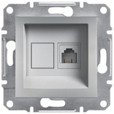 SCHNEIDER EPH4100161 ASFORA 1xRJ11 telephone socket, aluminum