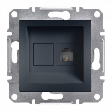 SCHNEIDER EPH4100171 ASFORA 1xRJ11 telephone socket, anthracite