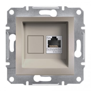 SCHNEIDER EPH4300169 ASFORA 1xRJ45 Cat5e UTP socket, bronze