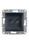 SCHNEIDER EPH4800171 ASFORA 2xRJ45 Cat6 UTP socket, anthracite