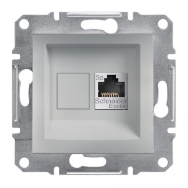 SCHNEIDER EPH5000161 ASFORA 1xRJ45 Cat5e STP socket, aluminum