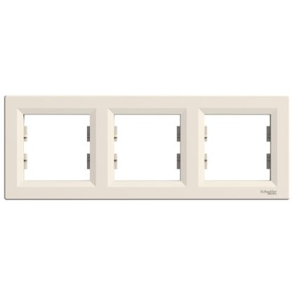 SCHNEIDER EPH5800323 ASFORA Triple frame, horizontal, beige