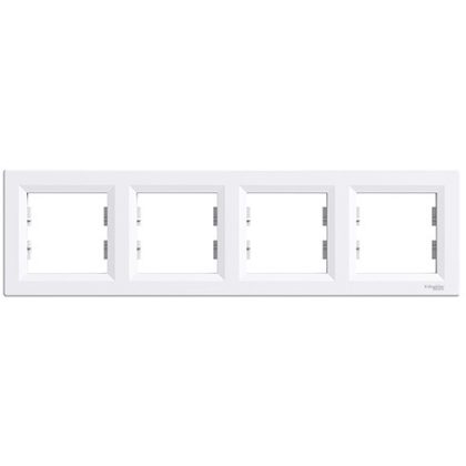 SCHNEIDER EPH5800421 ASFORA Four frames, horizontal, white