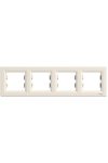 SCHNEIDER EPH5800423 ASFORA Four frames, horizontal, beige