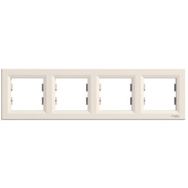 SCHNEIDER EPH5800423 ASFORA Four frames, horizontal, beige