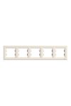 SCHNEIDER EPH5800523 ASFORA Five-frame, horizontal, beige