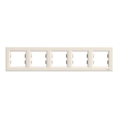 SCHNEIDER EPH5800523 ASFORA Five-frame, horizontal, beige