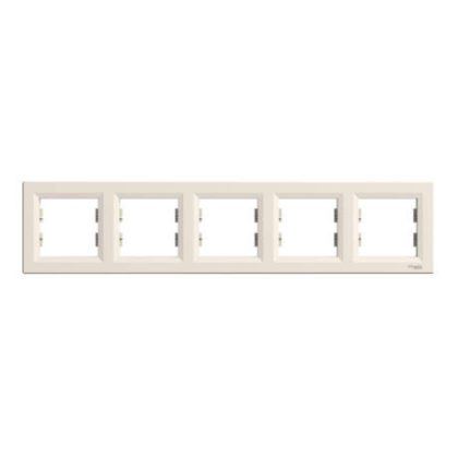 SCHNEIDER EPH5800523 ASFORA Five-frame, horizontal, beige