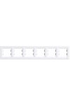 SCHNEIDER EPH5800621 ASFORA Six frames, horizontal, white