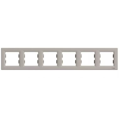 SCHNEIDER EPH5800669 ASFORA Six frames, horizontal, bronze