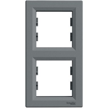 SCHNEIDER EPH5810262 ASFORA Double frame, vertical, steel