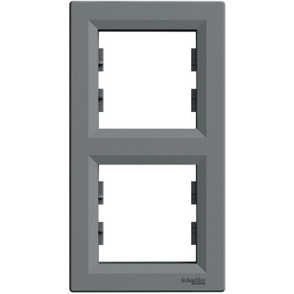 SCHNEIDER EPH5810262 ASFORA Double frame, vertical, steel