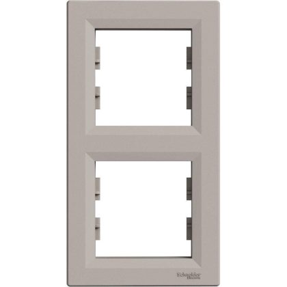 SCHNEIDER EPH5810269 ASFORA Double frame, vertical, bronze