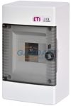 ETI 001100140 ECT4PT DIDO-E 1x4 modulos elosztó szekrény, falra szerelhető, átlátszó ajtó