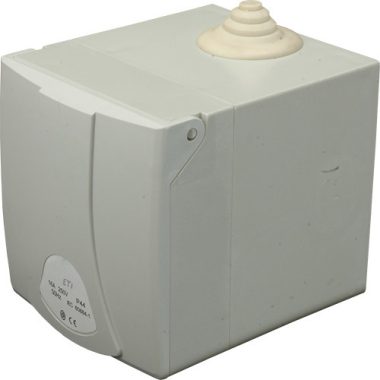 ETI 004482103 EZBN 16S 16A 250V 2P-Schuko IP44 stokozott dugalj ipari Falra szerelhető doboz dugaljjal 16A 2+PE 250V IP44