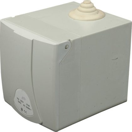   ETI 004482103 EZBN 16S 16A 250V 2P-Schuko IP44 stokozott dugalj ipari Falra szerelhető doboz dugaljjal 16A 2+PE 250V IP44