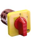 ETI 004773081 CS 16 10 U ES sárga-piros hárompólusú kétállású bütykös kapcsoló 16A