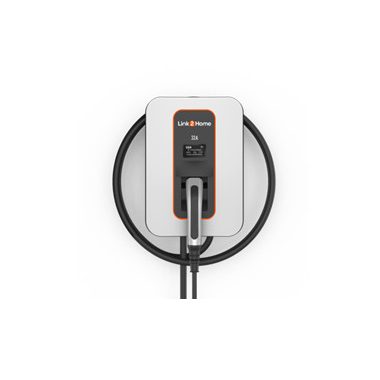 Link2Home EV200E-32W  Fali elektromos autó töltőállomás 22kW 3F 380VAC 6A- 8A-10A-16A-32A 1xT2 5m