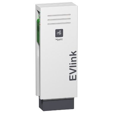 SCHNEIDER EVF2S22P2F EVLink Álló elektromos autótöltő állomás T2 + TF - 22kW + 3,5kW