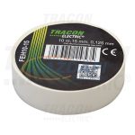   TRACON FEH10-15 Szigetelőszalag, fehér 10m×15mm, PVC, 0-90°C, 40kV/mm, 10 db/csomag