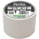   TRACON FEH50 Szigetelőszalag, fehér 20m×50mm, PVC, 0-90°C, 40kV/mm