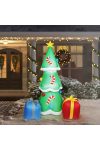 Family Christmas 58067E Felfújható karácsonyfa - 180 cm - IP44 - 12 fehér LED - 220 - 240V