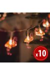 Family Decor 58219 LED fényfüzér - flamingó - 1,1 m - 10 LED - melegfehér - 3 x AA