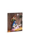 Family Christmas 58462 LED-es fali kép - Betlehem - 1 hidegfehér LED - 30 x 40  cm