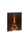 Family Decor 58485 LED-es fali kép - "Eiffel torony" - 16 melegfehér LED - 38 x 48 cm