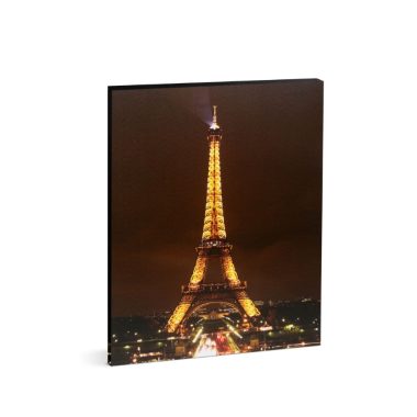 Family Decor 58485 LED-es fali kép - "Eiffel torony" - 16 melegfehér LED - 38 x 48 cm