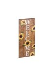 Family Decor 58503 LED-es fali kép - "Welcome" napraforgós - 8 melegfehér LED - 30 x 70 cm