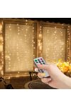 Family Decor 58906A LED-es fényfüggöny távirányítóval - 3 x 1 m - 100 melegfehér LED