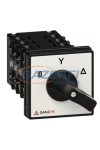 GANZ KK1-32-6009 Csillag-delta motor-átkapcsoló, 0-Y-Δ állással, 32A, IP44