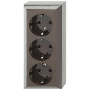 GAO 0510089777 BUSINESS LINE wall socket 3, wall, brown 16A, 250V