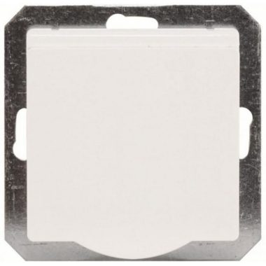 GAO 8706H OPAL Recessed Socket, Single, Frameless, Grounded Pin Cover, White