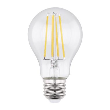 GLOBO 10582K LED Fényforrás, átlátszó üveg búra, filament szál. Ø:60, H:106, inkl. 1xE27 LED 6W 230V, 806lm, 2700K