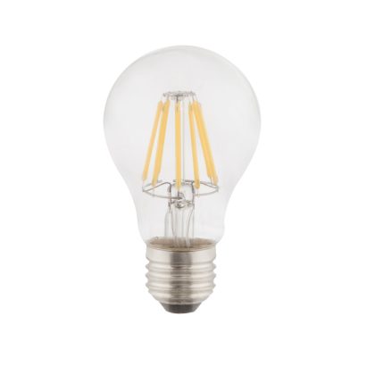   GLOBO 10582K LED Fényforrás, átlátszó üveg búra, filament szál. Ø:60, H:106, inkl. 1xE27 LED 6W 230V, 806lm, 2700K