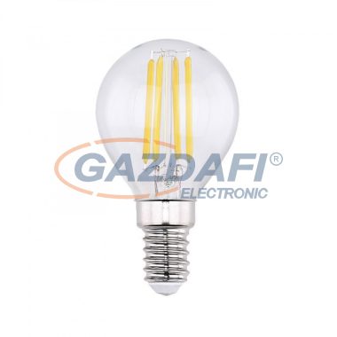 GLOBO 10585K LED Fényforrás, átlátszó üveg búra, filament szál. Ø:45, H:78, inkl. 1xE14 ILLU 4W 230V, 400lm, 3000K