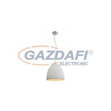 GLOBO 15010 Safa Függeszték , 60W , E27 , beton, nikkel matt, textil kábel