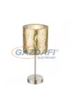 GLOBO 15359T TAXOS Asztali lámpa, 40W, E14, nikkel matt / műanyag arany