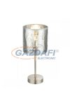 GLOBO 15360T NADI Asztali lámpa, 40W, E14, nikkel matt / műanyag ezüst