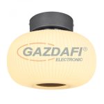   GLOBO 15437D BOOMER Mennyezeti lámpa fém grafit szürke talp, opál fehér búrával kombinálva. Ø:240, H:185, inkl. 1xLED 12W 230V, 780lm, 3000K