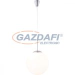   GLOBO 1582 BALLA Függeszték , 60W , E27 , 230V , nikkel matt/ opál üveg